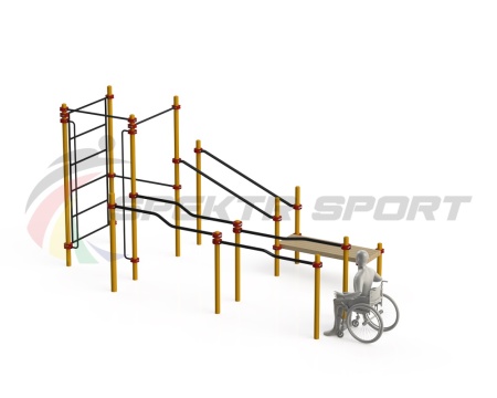 Купить Спортивный комплекс для инвалидов-колясочников WRK-D16_76mm в Аше 