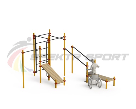 Купить Спортивный комплекс для инвалидов-колясочников WRK-D20_76mm в Аше 